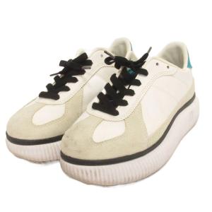 オニツカタイガー Onitsuka Tiger デレシティ DELECITY スニーカー ローカット 1183A386 白 青 ホワイト ブルー 22.5cm