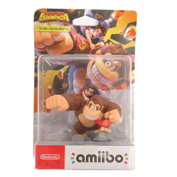 未使用品 Nintendo 任天堂 スイッチ ドンキーコング＆ポリーン アミーボ フィギュア ■GY...
