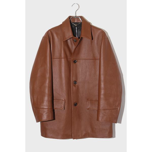 2023SS WACKO MARIA ワコマリア LEATHER COAT (TYPE-1) シープ...