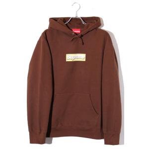 22SS Supreme シュプリーム SIZE:M Bling Box Logo Hooded Sweatshirt ボックスロゴ フーデッドスウェットシャツ パーカー Brown ブラウン｜vectorpremium