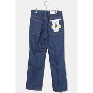 未使用品 2022SS ウエストオーバーオールズ 807F DENIM 13.5oz センタープレス ブーツカット デニムパンツ W30 ONEWASH ワンウォッシュ 22S｜vectorpremium