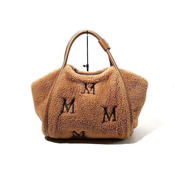 MAX MARA マックスマーラ TMARIN Tマリン テディベア キャメル 2WAY ショッピン...