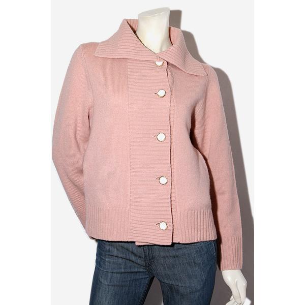 2023AW Viaggio Blu ビアッジョブルー カールカールニットカーディガン 2 PINK...