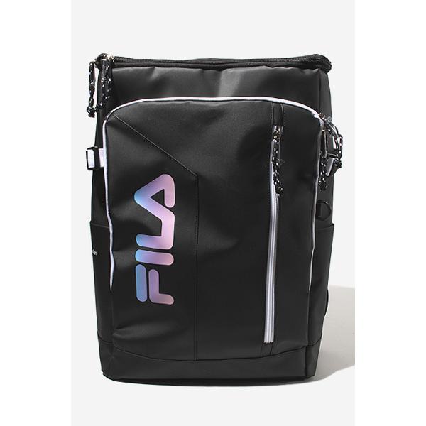 未使用品 FILA フィラ サイン BOX型リュック リュックサック バックパック 30L BLAC...