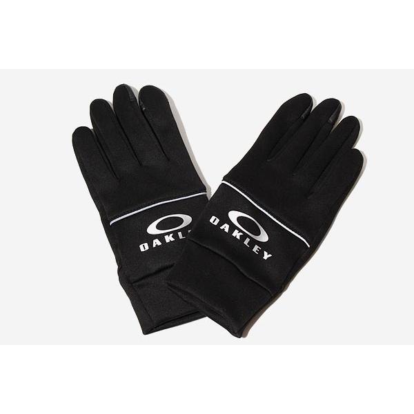 OAKLEY オークリー ESSENTIAL WARM GLOVE ロゴ 手袋 グローブ L  BL...