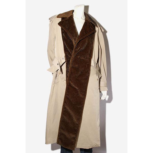 未使用品 TOGA PULLA トーガ プルラ BONDING FUR COAT ファー付き トレン...