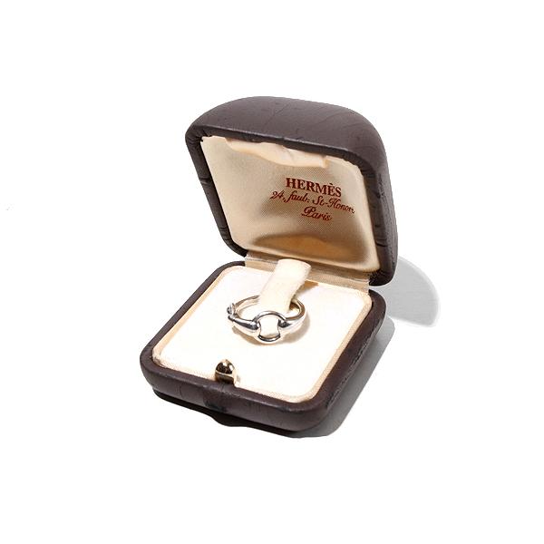 HERMES エルメス SV925 Horsebit Ring ホースビット リング 53 12号 ...