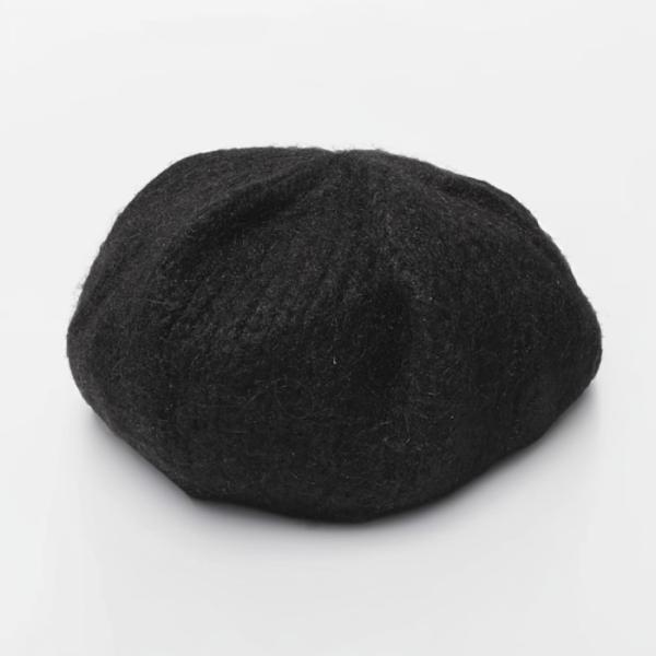 DIESEL ディーゼル モヘヤ ブレンド ニット ベレー帽 帽子 UNI black ブラック /...