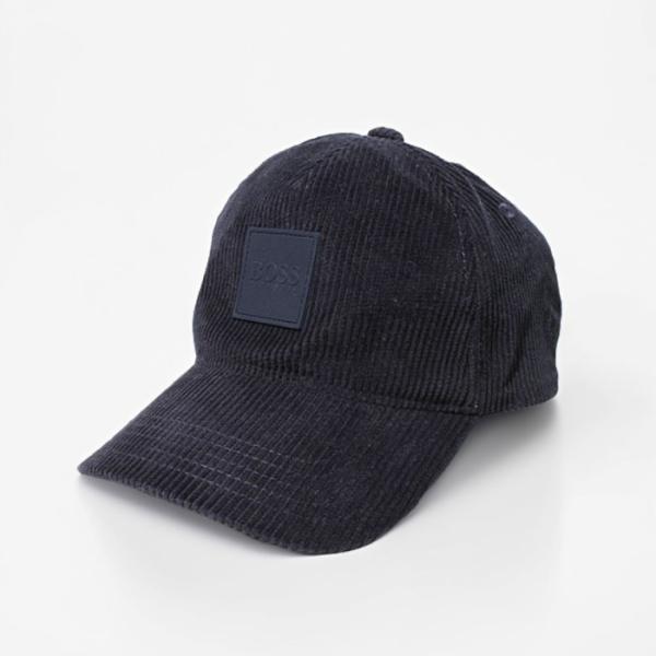 BOSS HUGO BOSS ボス ヒューゴボス ロゴ コーデュロイ キャップ F NAVY ネイビ...