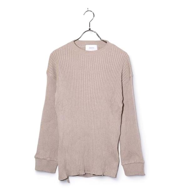 STUDIOS ステュディオス リブ ニット スカート セットアップ F beige ベージュ 20...