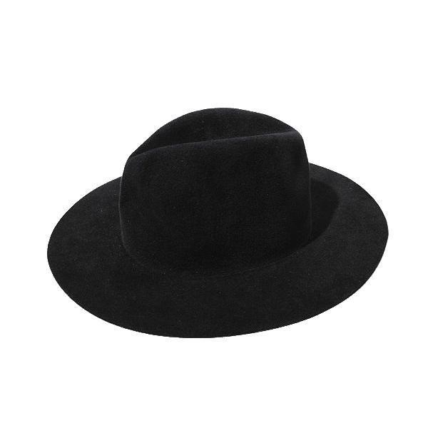 UNUSED アンユーズド Rabbit Fur Hat ラビッドファー ハット 0 BLACK ブ...