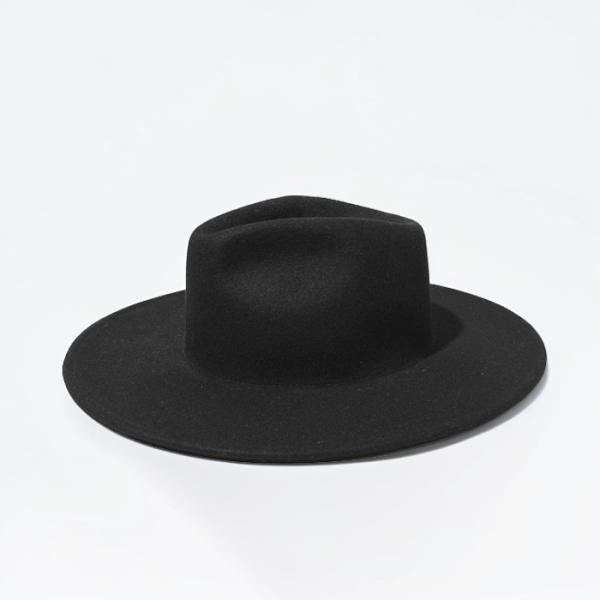 ZARA MAN ザラマン ウール フェルト 中折れハット 帽子 M BLACK ブラック 3306...