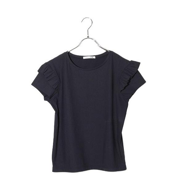 2025SS Viaggio Blu ビアッジョブルー 袖フリルカットソー 半袖Tシャツ 洗濯機で洗...