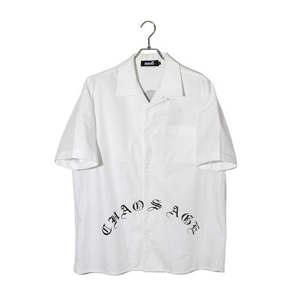 SEEN? NEEDLES BROTHERS シーン CHAOS AGE プリント オープンカラー ...