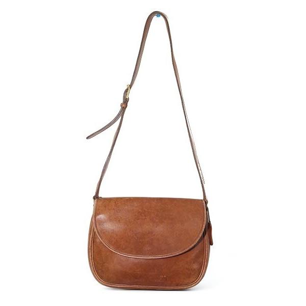 COACH コーチ オールドコーチ ヴィンテージ レザー ショルダーバッグ BROWN ブラウン 2...
