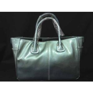 未使用品 ミラノ milano ハンドバッグ エナメル 水色 レザー レディース【中古】【ベクトル 古着】