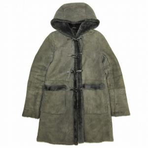 美品 エンメティ EMMETI アリーシャ ラム ムートン ダッフル コート