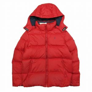 トミーヒルフィガー TOMMY HILFIGER 子供服 ダウン ジャケット フーディー ロゴ パーカー ジップアップ ハイネック フーデッド ME12｜vectorpremium