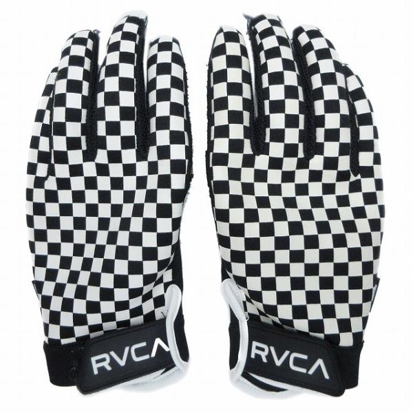 21AW ルーカ RVCA ST LINE コラボ ブロック チェック 手袋 エスティーライン/1 ...