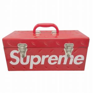 18AW シュプリーム SUPREME ダイヤモンドプレート ツールボックス Diamond Plate Tool Box プレート 工具箱 雑貨 インテリア スチール ロゴ｜vectorpremium