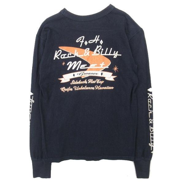 ザ フラットヘッド THE FLAT HEAD 両面プリント ロンT Tシャツ カットソー L/S ...