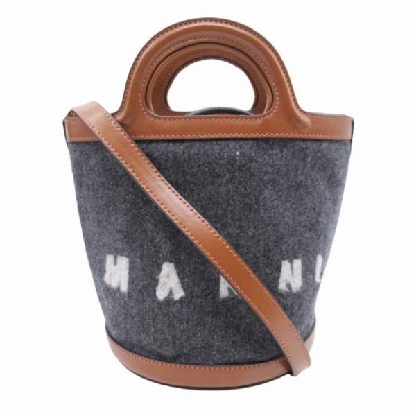 美品 22aw マルニ MARNI TROPICALIA トロピカリア ミニ バケットバッグ ショル...