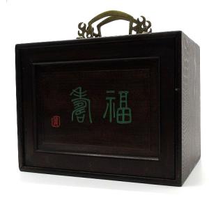 背竹 骨牌 麻雀牌 唐木箱 在銘入り 装飾金具 ...の商品画像