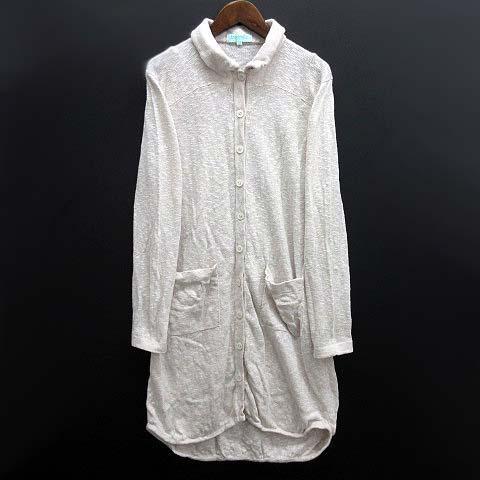 イダスクラッチ idascratch リネン コットン ニット ロング シャツ カーディガン ナチュ...