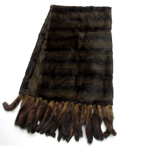 クリエーションルセ CREATION LUSSET ショール ストール 毛皮 ラパン ラビットファー...