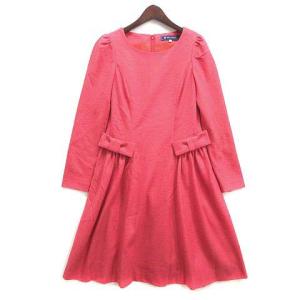 エムズグレイシー M'S GRACY ニットワンピース 38 M コーラルピンク