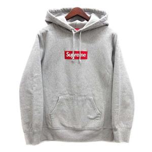 シュプリーム SUPREME 2016AW ボックスロゴ スウェット パーカー BOX LOGO HOODED SWEATSHIRT ヘザーグレー S ☆AA★ メンズ｜vectorpremium