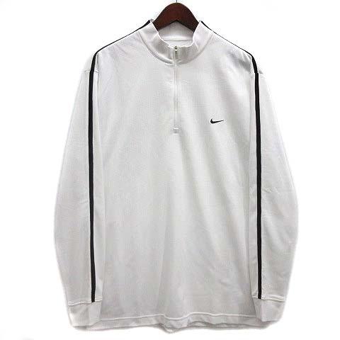 ナイキゴルフ NIKE GOLF ドライフィット ハーフジップ シャツ 長袖 353290 ホワイト...