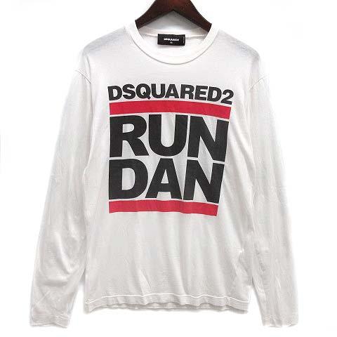 ディースクエアード DSQUARED2 RUN DAN ロゴ Tシャツ カットソー 長袖 クルーネッ...