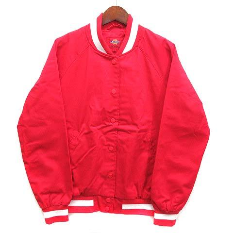 ディッキーズ Dickies スタジャン ジャケット ブルゾン バック カレッジロゴ プリント レッ...