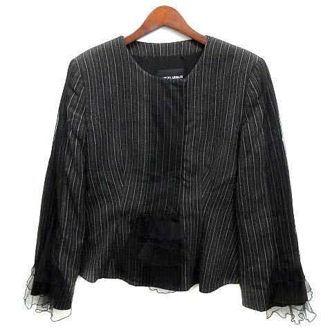 ジョルジオアルマーニ GIORGIO ARMANI BORGO 21 チュール付き ノーカラー ジャ...