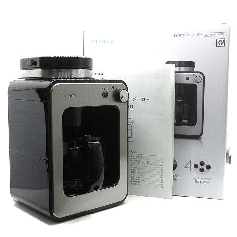 未使用品 シロカ Siroca 全自動 コーヒーメーカー シルバー ガラスサーバー SC-A211 ...