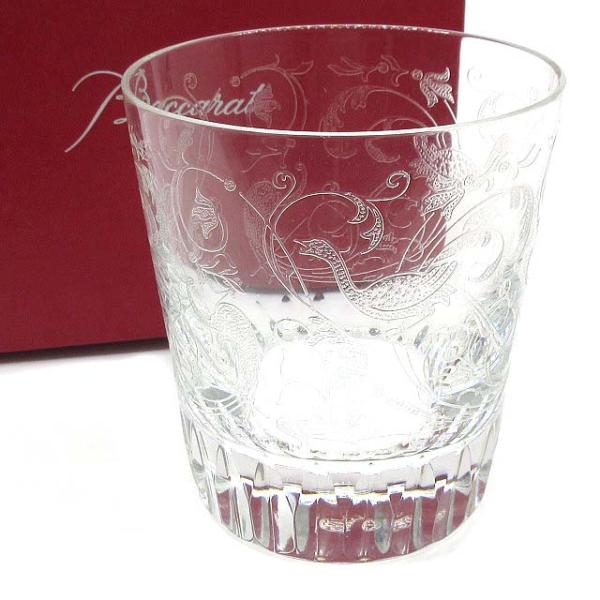 バカラ Baccarat パルメ タンブラー ロックグラス 楽園の幻鳥 エッチング 約280ml