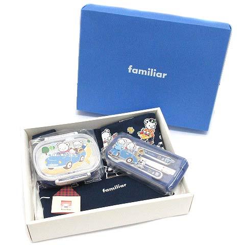 未使用品 ファミリア Familiar 新学期 ランチセット ボックス 弁当箱 トリオ スプーン フ...