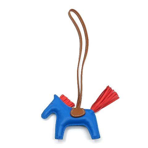 エルメス HERMES ロデオ PM バッグチャーム ホース 馬 アニョーミロ ブルーザンジバル ロ...