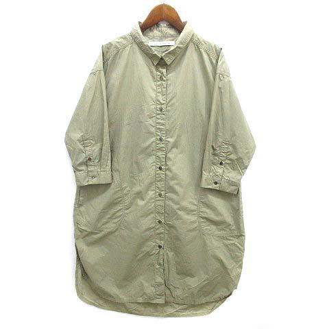 サバタム plaisir du sabbatum コットン タイプライター シャツ ワンピース カー...