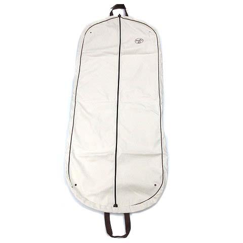 エルメス HERMES ガーメントケース 衣装 衣類収納カバー アイボリー ブラウン 150cm×6...