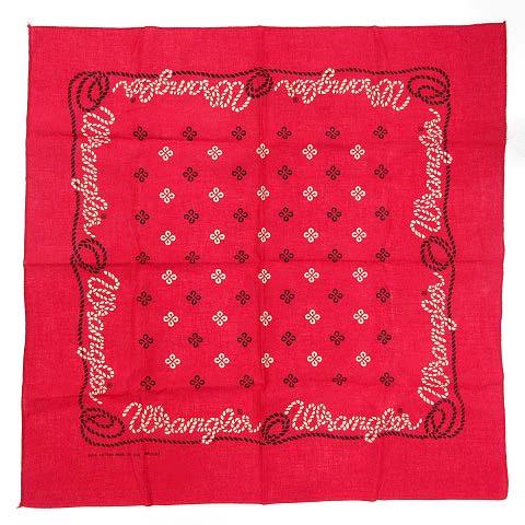 ラングラー WRANGLER ハバハンク HAV-A-HANK バンダナ ロープロゴ コットン 赤 ...