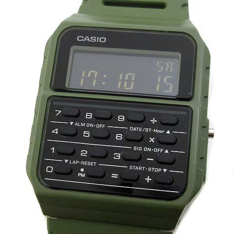 カシオ CASIO チプカシ データバンク 腕時計 電卓 ウォッチ オリーブ CA-53WF-3BJ...