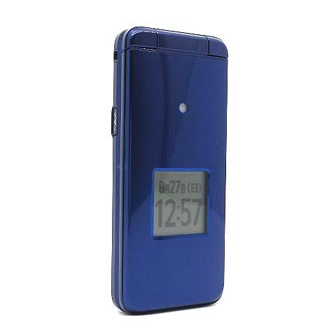 au かんたんケータイライト KYF43 ロイヤルブルー SIMフリー 携帯電話 ガラケー 判定○ ...