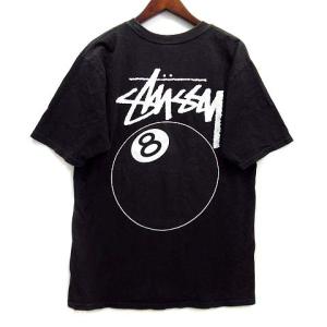 ステューシー STUSSY 8ボール ball Tシャツ M 黒 ブラック ヴィンテージ ☆AA★ メンズ