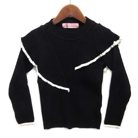 トレコード Trend Dress Code リブ ニット アシンメトリー フリル クロップド セー...