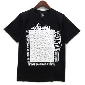 ステューシー STUSSY ネクサスセブン NEXUSVII コラボ Tシャツ カットソー 半袖 ブラック 黒 S メンズ