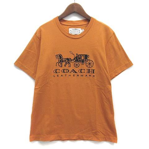 コーチ COACH エバーグリーン ホースアンドキャリッジ Tシャツ 半袖 オーガニックコットン 刺...