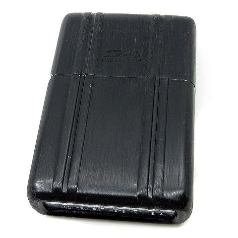 ジッポー ZIPPO ゼロハリバートン アルミ オイルライター 黒 ブラック 2002年 着火確認済...