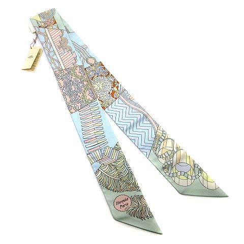 未使用品 エルメス HERMES ツイリー シルク スカーフ 杖傘と決闘 DE L'OMBRELLE...